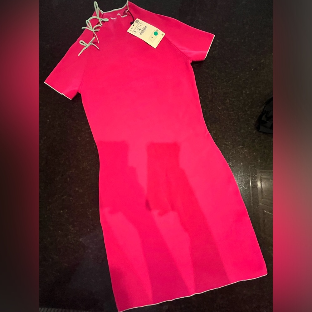 Zara pink dress. NWT. Size small